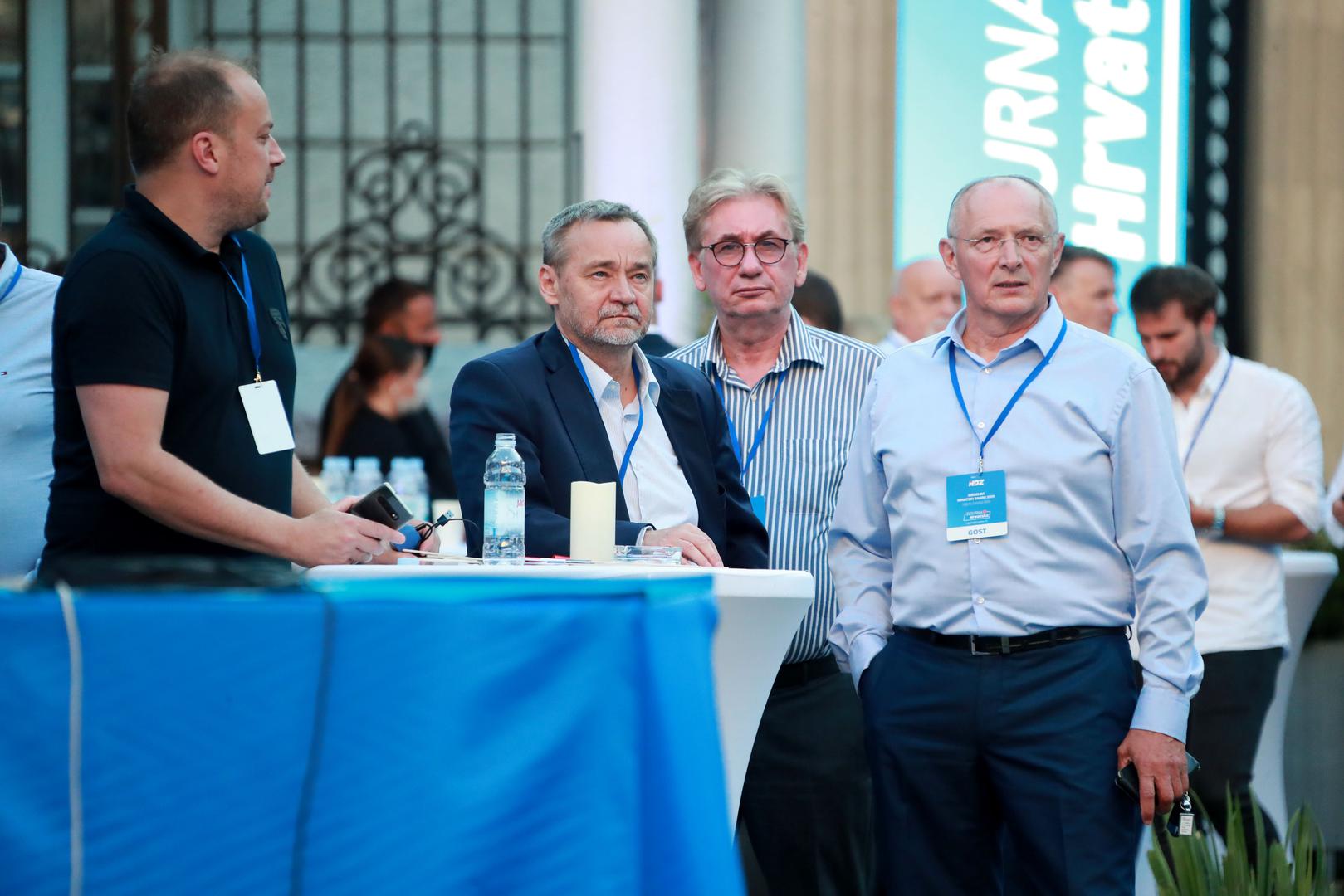 05.07.2020., Zagreb - Docek izbornih rezultata u stozeru HDZ-a u Arheoloskom muzeju. Photo: Sanjin Strukic/PIXSELL