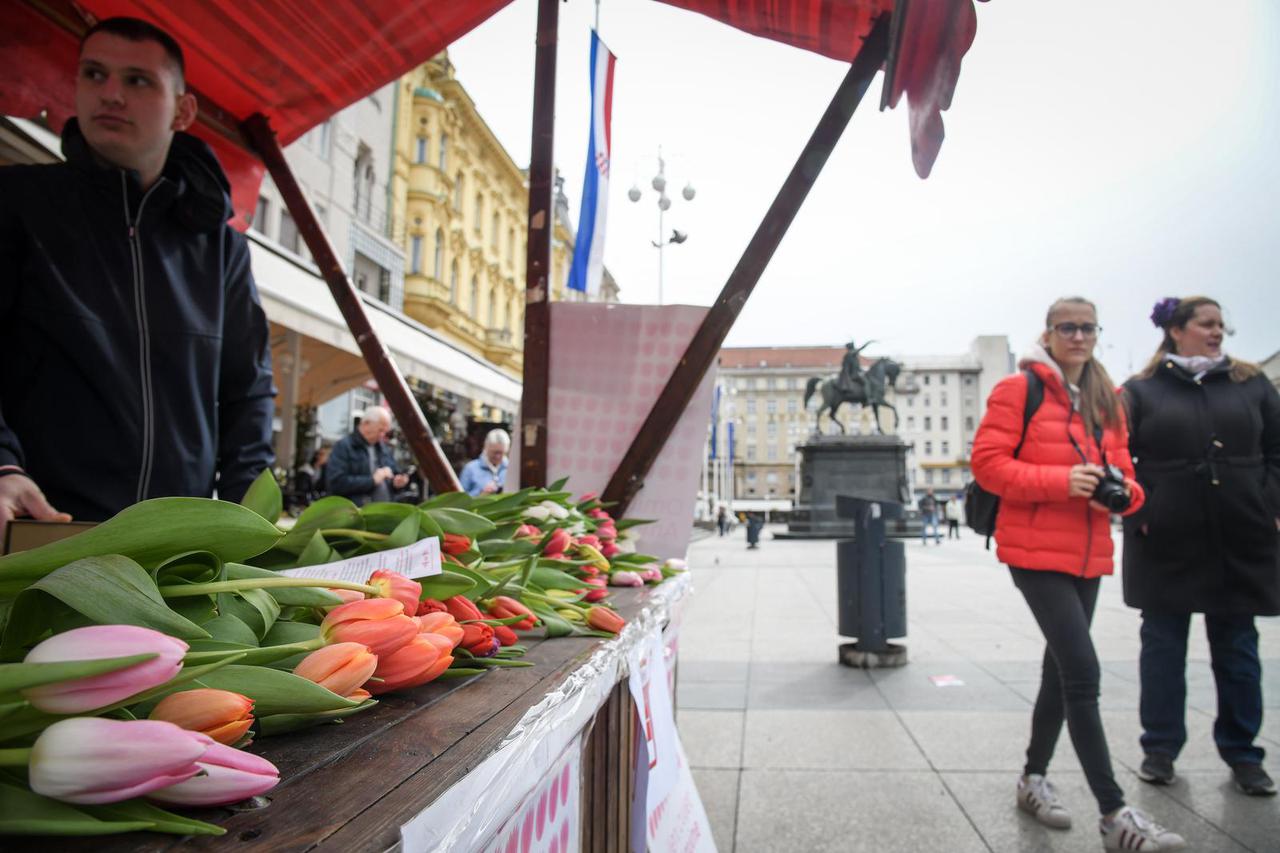 Zagreb: Održana humanitarna akcija "Omiljeni cvijet Ane Rukavine"