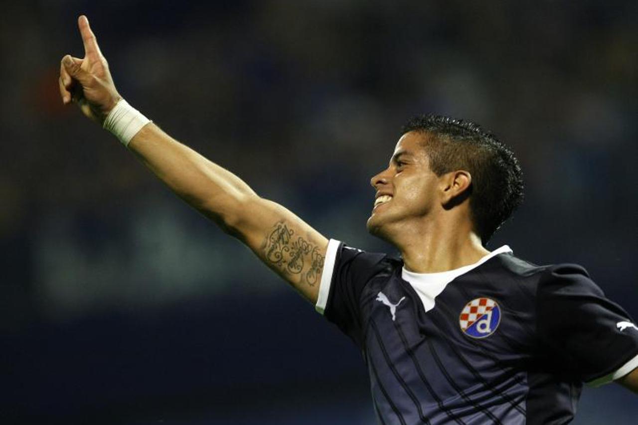 '03.08.2011., stadion u Maksimiru, Zagreb - Druga utakmica 3. pretkola Lige prvaka, GNK Dinamo - HJK Helsinki. Luis Ibanez. Photo: Slavko Midzor/PIXSELL'