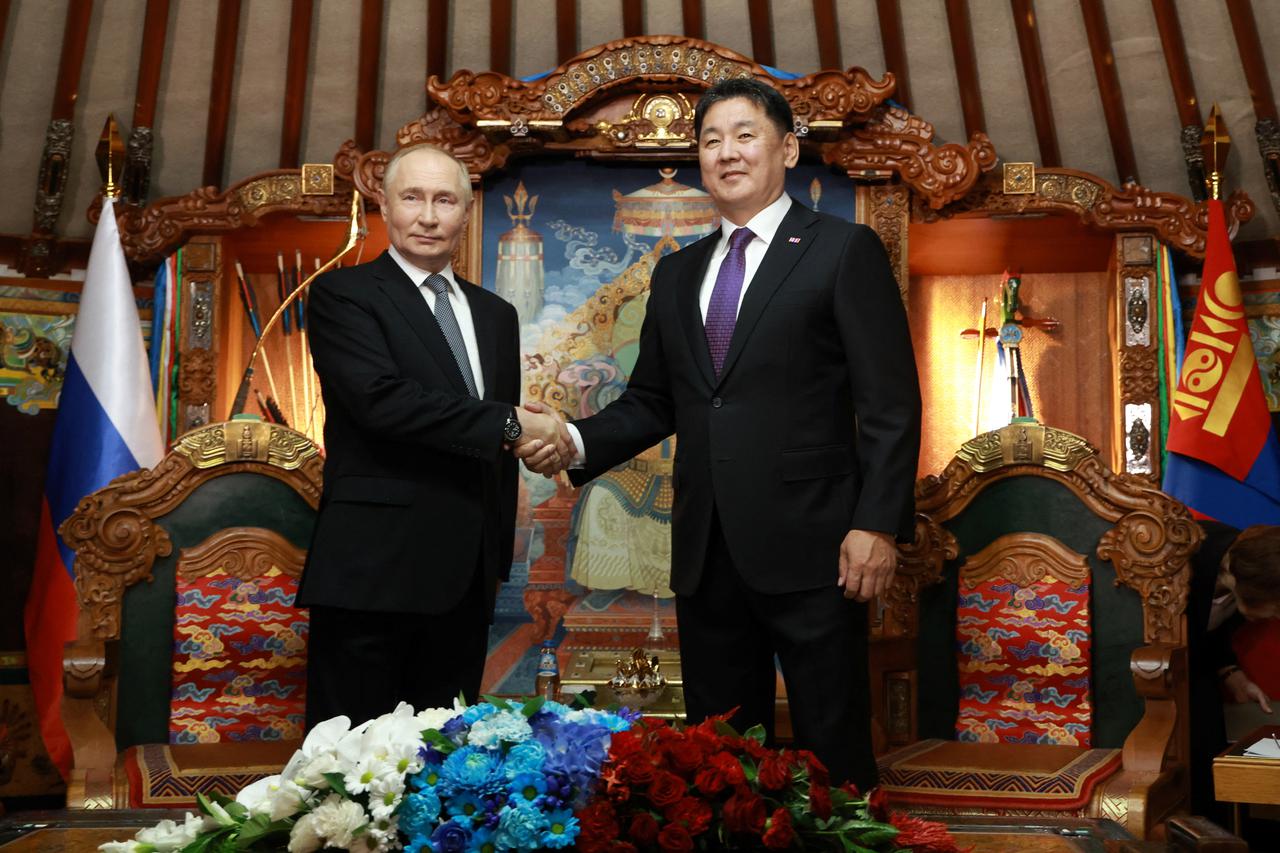 Russian President Putin visits Mongolia