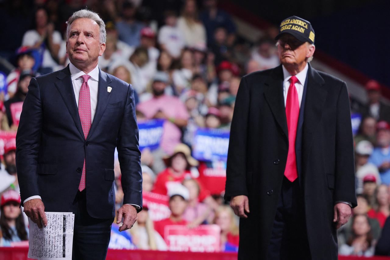 Republican presidential nominee and former U.S. President Trump holds a rally at Atrium Health Amphitheater in Macon, Georgia