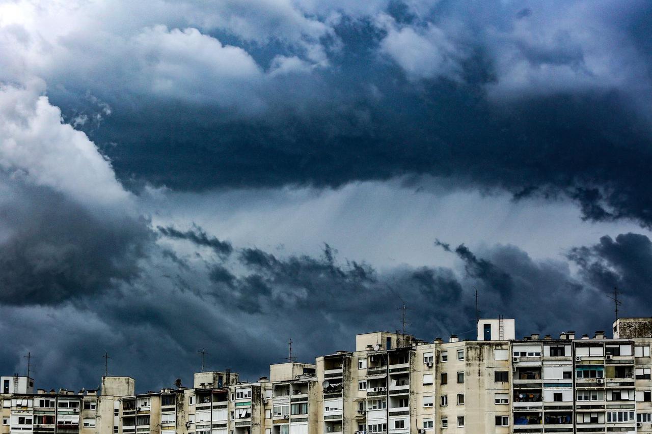 Oblačno vrijeme nad Zagrebom