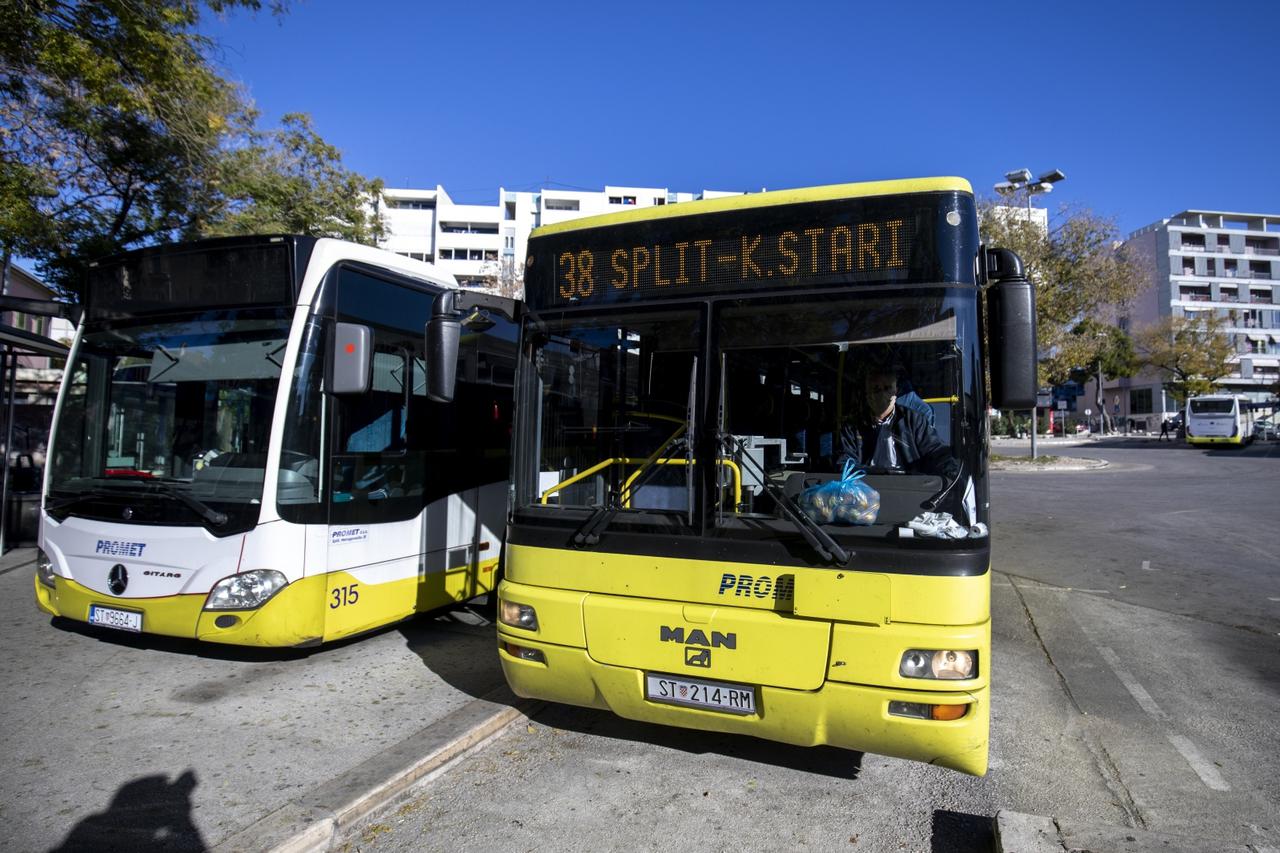 Split: Nove epidemiološke mjere u javnom prometu