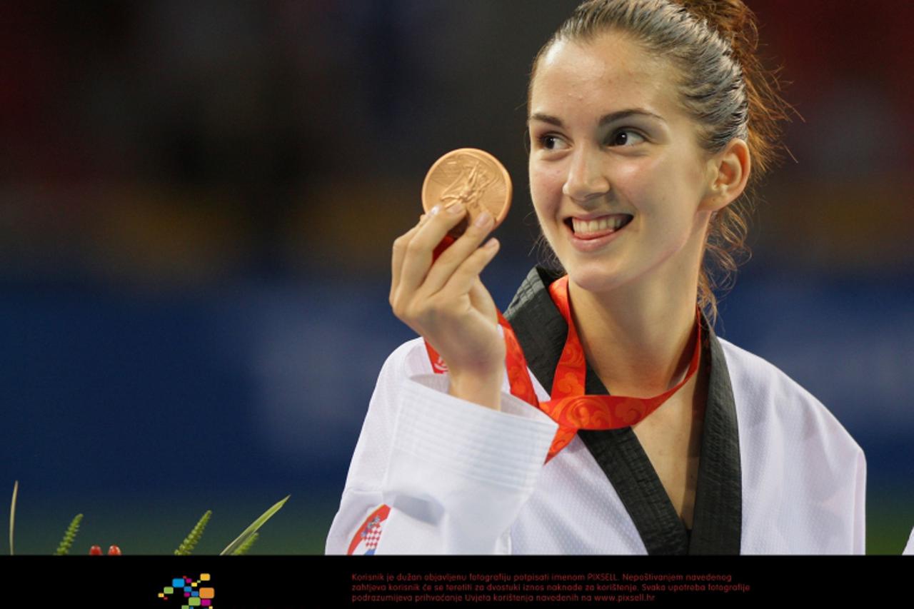 '21.08.2008.,Peking,Beijing Kina - Olimpijske igre,Mlada Zagrebcanka Martina Zubcic osvojila je broncanu medalju u taekwondou. Photo Zeljko Lukunic/24sata'