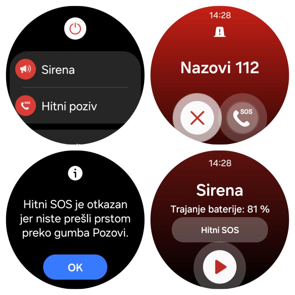 Aktiviranje sirene na pametnom satu Samsung Galaxy Watch Ultra