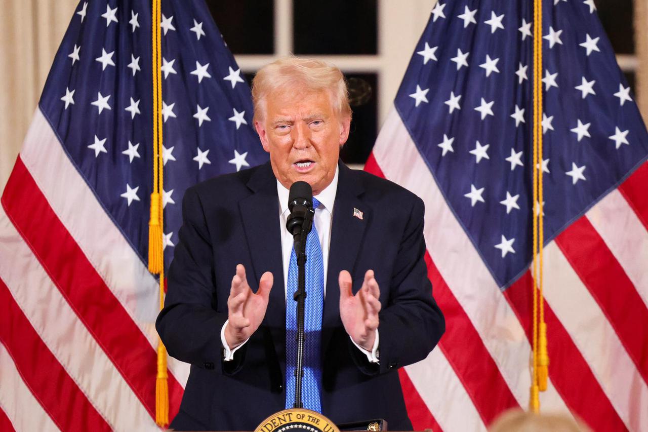 U.S. President Donald Trump hosts Republican Senators for a dinner at Mar-a-Lago in Palm Beach