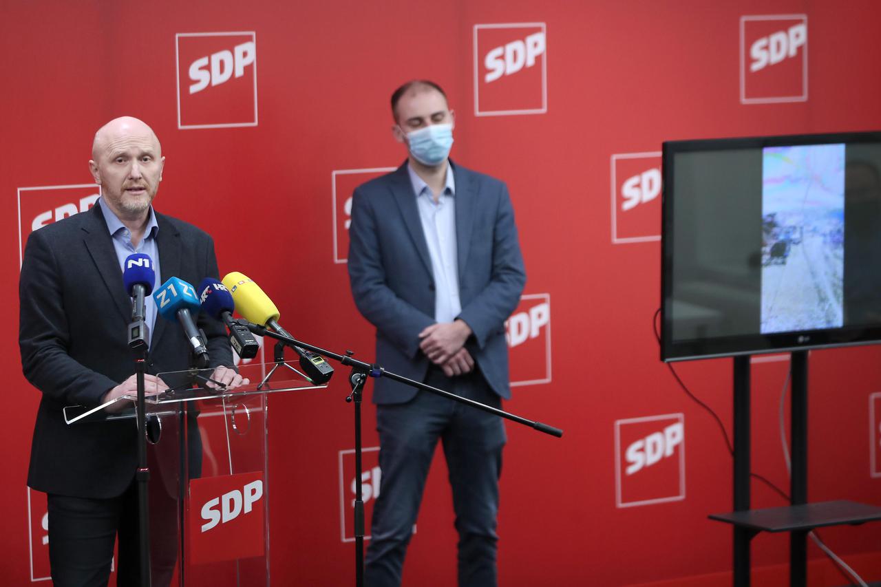 Zagreb: Renato Petek i Matej Mišić iz SDP-a govorili o sljemenskoj žičari