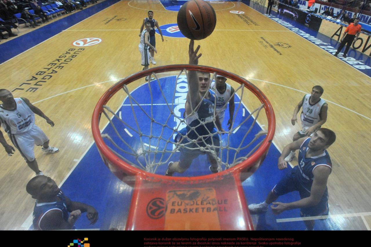 '11.11.2009., Zagreb - Kosarkasku utakmicu 4. kola Eurolige u dvorani Drazena Petrovica odigrali su Cibona i Zalgiris. Marin Rozic.  Photo: Antonio Bronic/PIXSELL'