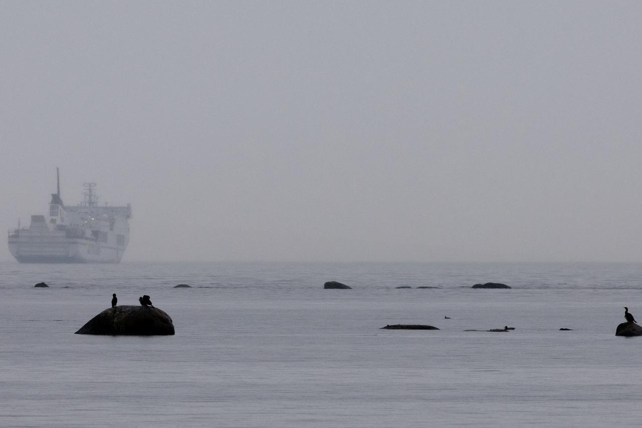 Damaged ferry leaks oil off Swedish coast on the Baltic Sea