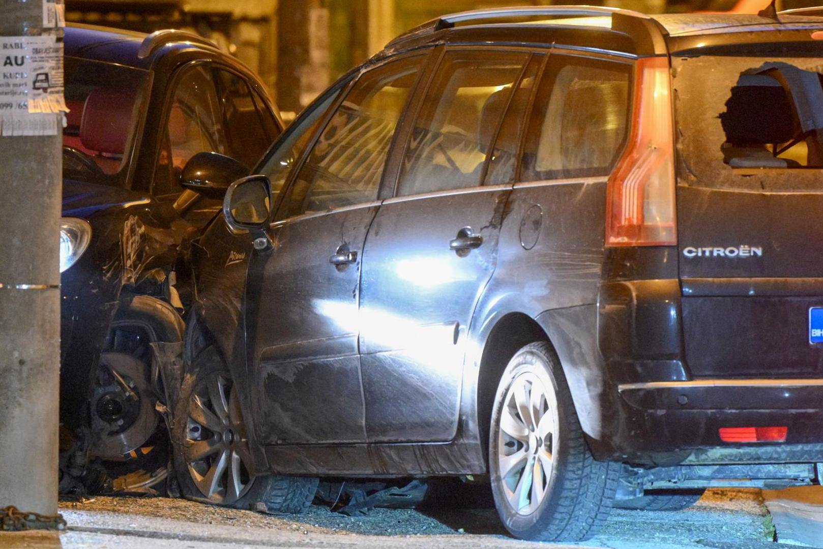 23.11.2024., Zagreb - Na automobil je ispaljeno vise metaka u Knegineskoj ulici na Tresnjevci. Policijski ocevid je u tijeku. Photo: Neva Zganec/PIXSELL