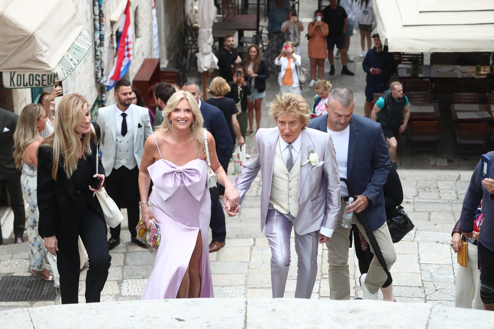 Vjenčanje  Nicole Artukovich i Liama Stewarta. Rod Stewart i Penny Lancaster