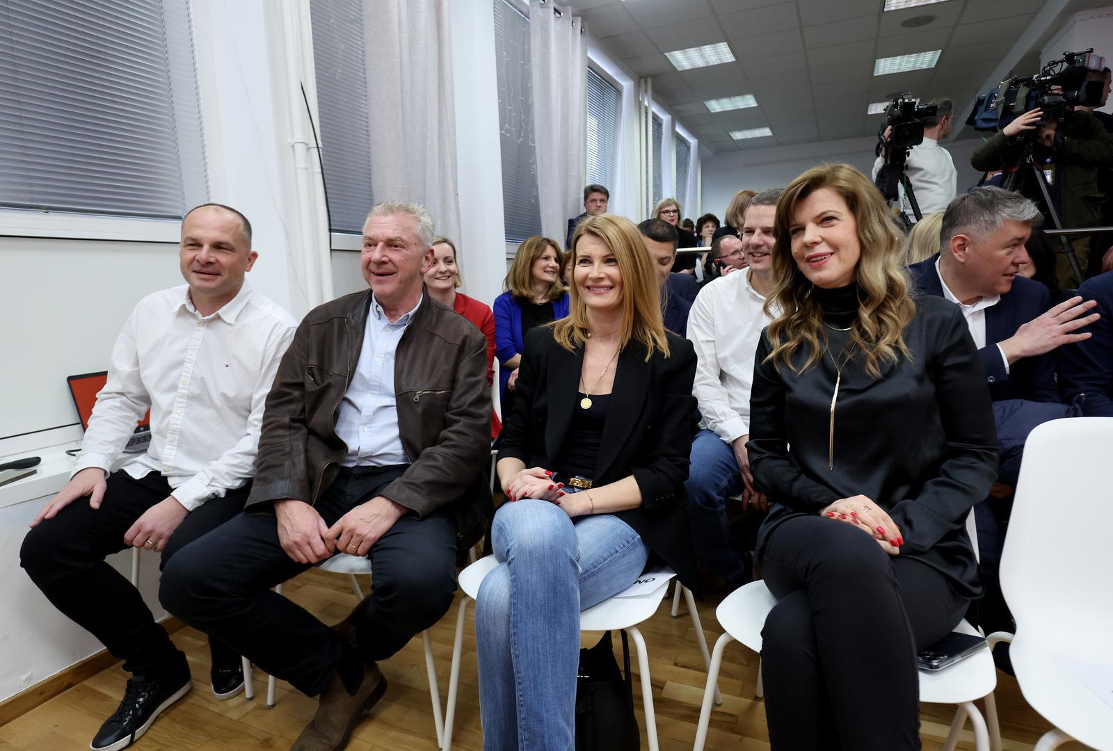 16.03.2024., Zagreb - U sredisnjici SDP-a odrzana je sjednica Glavnog odbora SDP-a na kojoj su se obratili Predja Grbin i predsjednik Zoran Milanovic. Photo: Sanjin Strukic/PIXSELL