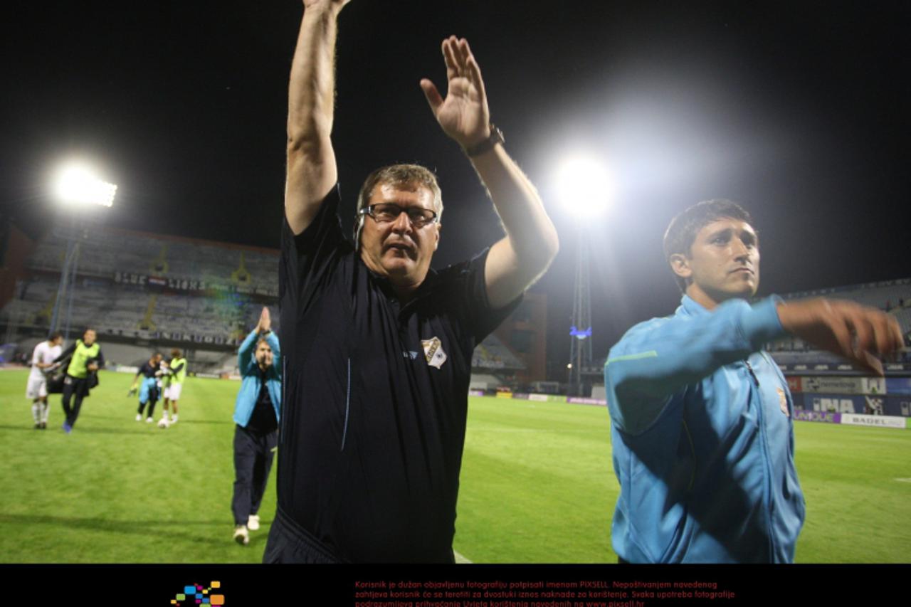 \'31.07.2010., Maksimir, Zagreb - Nogometna utakmica 2. kola Prve HNL izmedju NK Dinamo i NK Rijeka. Trener NK Rijeka Nenad Gracan.  Photo: Boris Scitar/PIXSELL\'