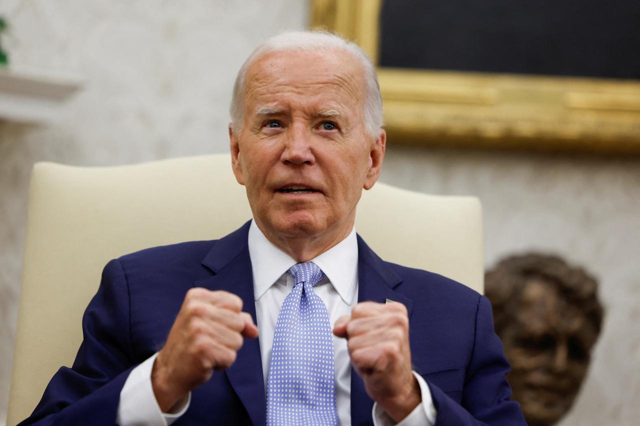 U.S. President Biden meets Britain's new PM Starmer, on the sidelines of NATO summit, in Washington