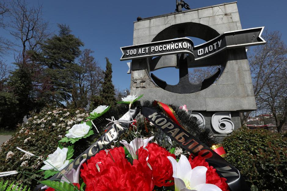 A ceremony in memory of the sunken Russian missile cruiser Moskva in Sevastopol