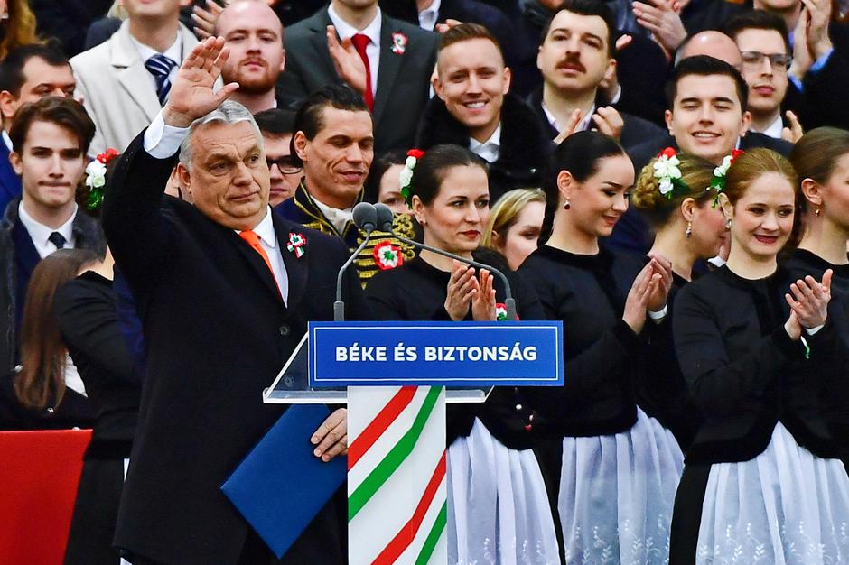 Hungary's National Day celebrations, in Budapest