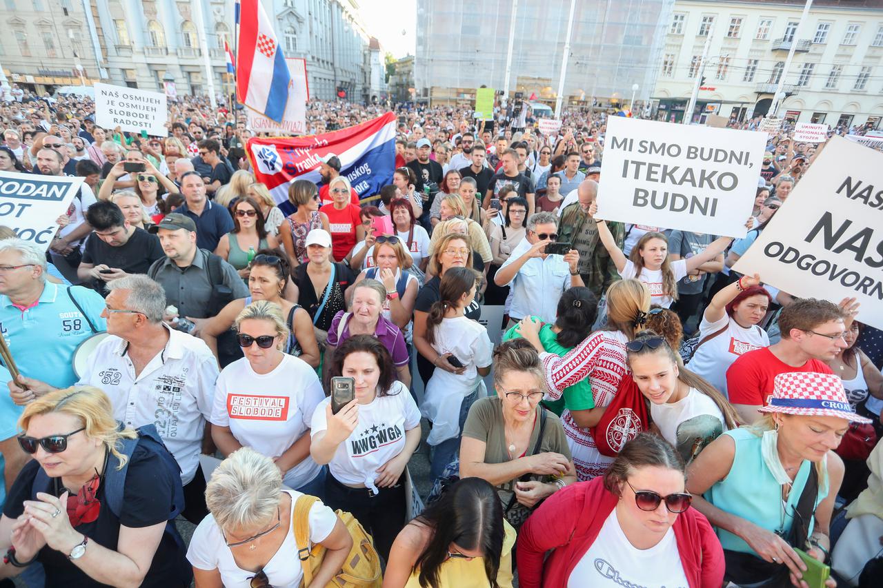 Zagreb: Na Trgu bana Jelačića održan Festival slobode