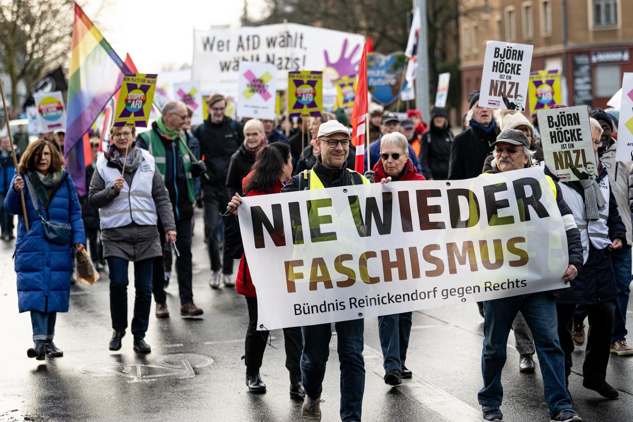 Demo against the appointment of AfD chancellor candidates