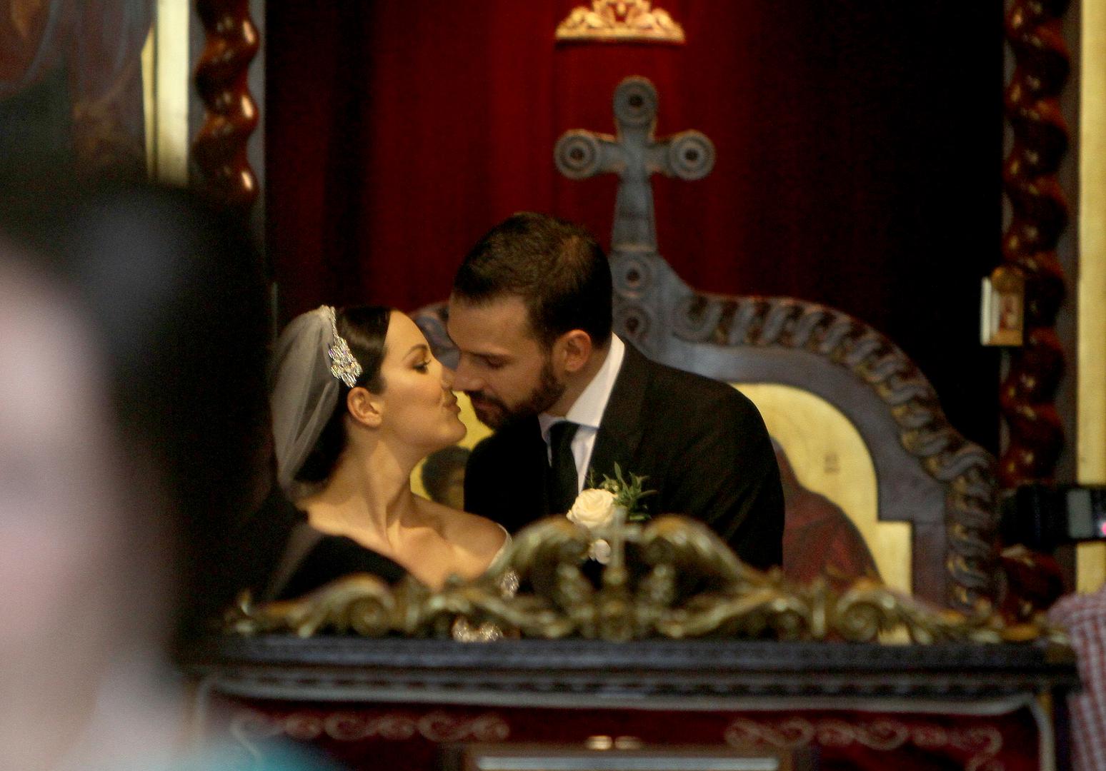 21, June, 2018, Belgrade - Church wedding of Aleksandra Prijovic and Filip Zivojinovic. Filip Zivojinovic and Aleksandra Prijovic (Zivojinovic). Photo: Antonio Ahel/ATAImages

21, jun, 2018, Beograd - Crkveno vencanje Aleksandre Prijovic i Filipa Zivojinovica. Foto: Antonio Ahel/ATAImages Photo: Antonio Ahel/PIXSELL