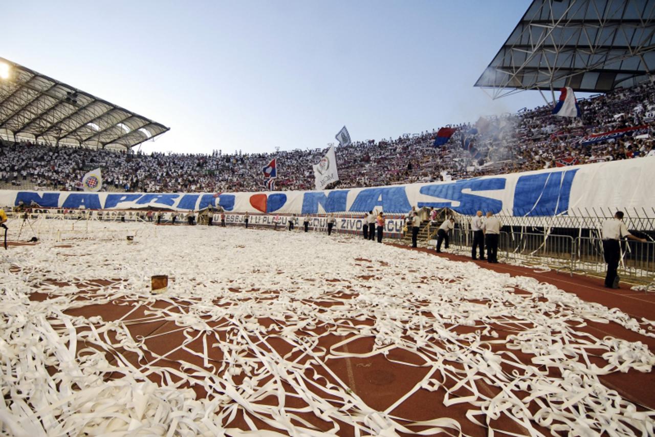 'sport-28.05.2009.,split,Hrvatska-torcida finale kupa na poljudu u splitu hajduk dinamo  Photo: Nino Strmotic/Vecernji list'