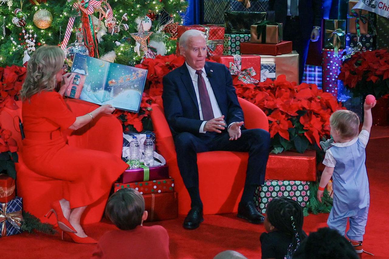 U.S. President Biden visits the Children's National Hospital in Washington