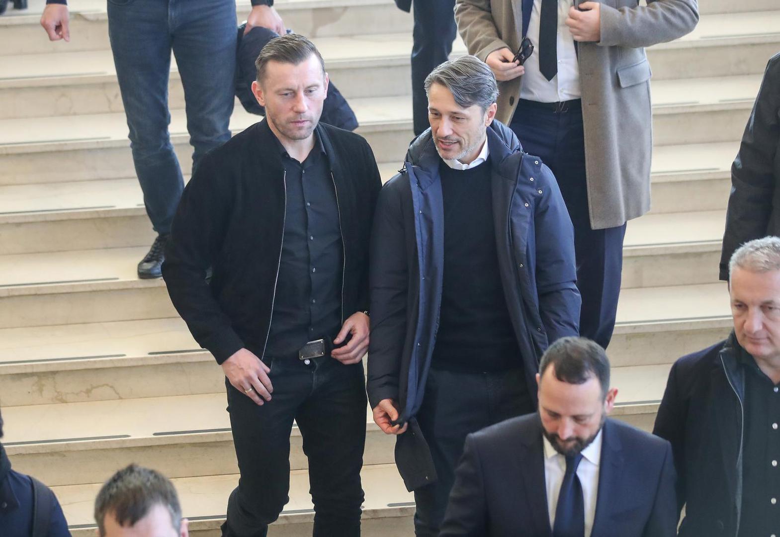 15.02.2023., Zagreb - U KD Vatroslav Lisinski odrzana je komemoracija za Miroslava Ciru Blazevica. Ivica Olic, Niko Kovac Photo: Slavko Midzor/PIXSELL