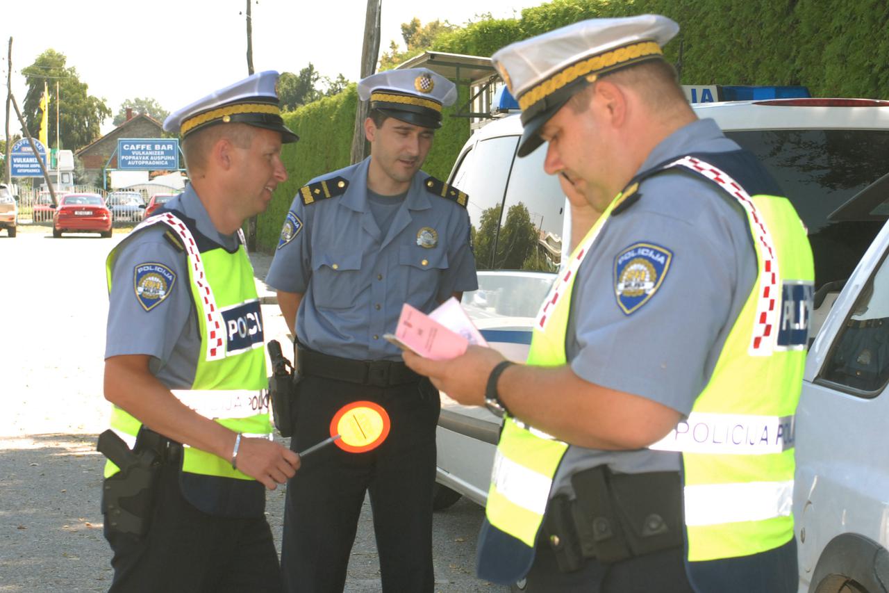 Akcija prometne policije - ilustracija