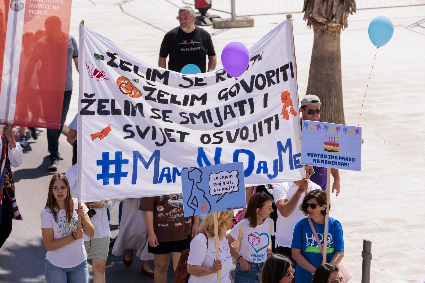 21.05.2022., Split - U Splitu odrzan 4. Hod za zivot s Rive do Zvoncaca.
 Photo: Miroslav Lelas/PIXSELL