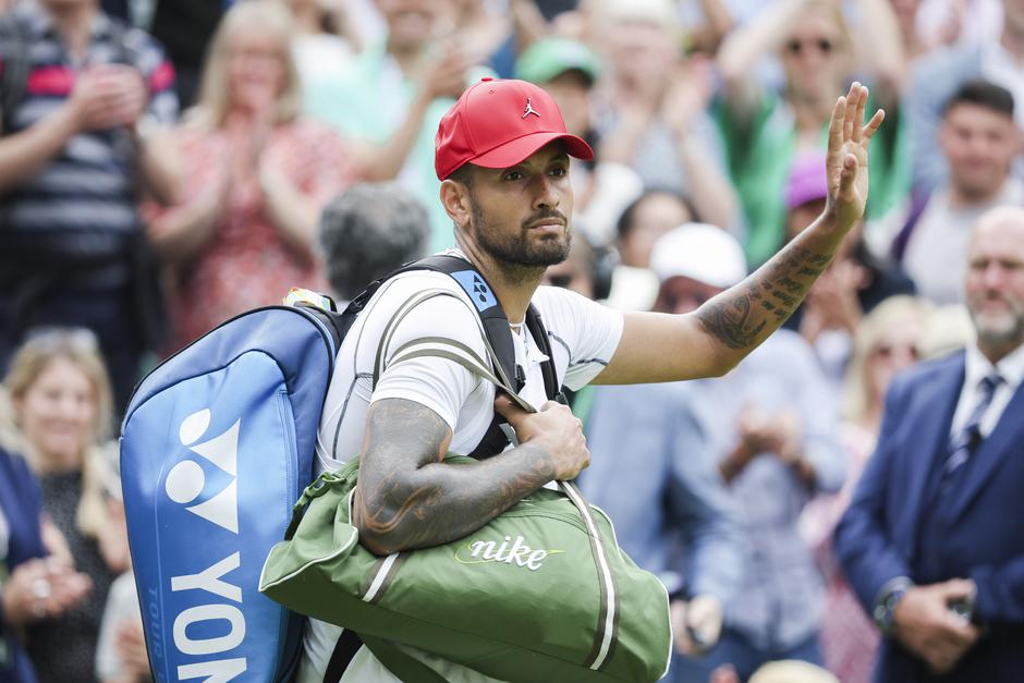 Wimbledon Day 8 Nick Kyrgios vs Brandon Nakashima