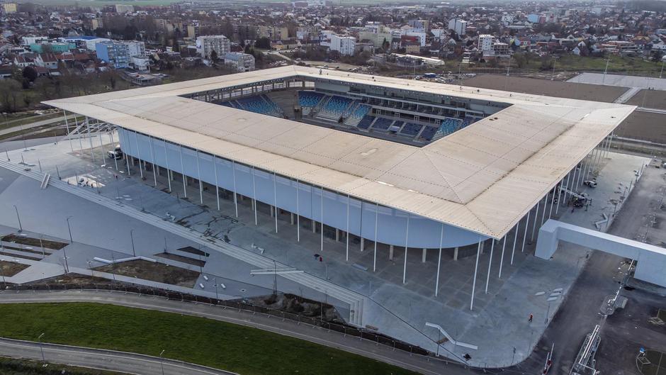 Osijek: Pogled iz zraka na novi stadion NK Osijek na Pampasu