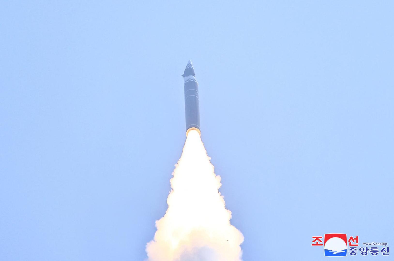 A missile flies during what state media KCNA says is a test of a new intermediate-range hypersonic ballistic missile at an undisclosed location January 6, 2025, in this photo released on January 7, 2025 by North Korea's official Korean Central News Agency.   KCNA via REUTERS    ATTENTION EDITORS - THIS IMAGE WAS PROVIDED BY A THIRD PARTY. REUTERS IS UNABLE TO INDEPENDENTLY VERIFY THIS IMAGE. NO THIRD PARTY SALES. SOUTH KOREA OUT. NO COMMERCIAL OR EDITORIAL SALES IN SOUTH KOREA. Photo: KCNA/REUTERS