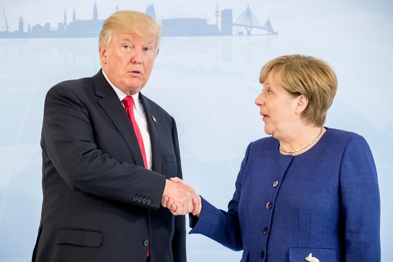 Angela Merkel i Donald Trump