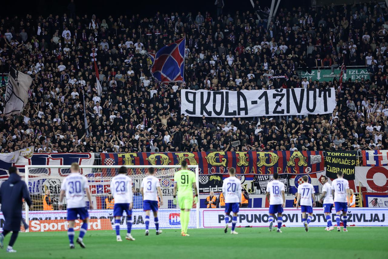 Split: Utakmica HNK Hajduk - NK Varaždin u četvrtfinalu Supersport Hrvatskog nogometnog kupa