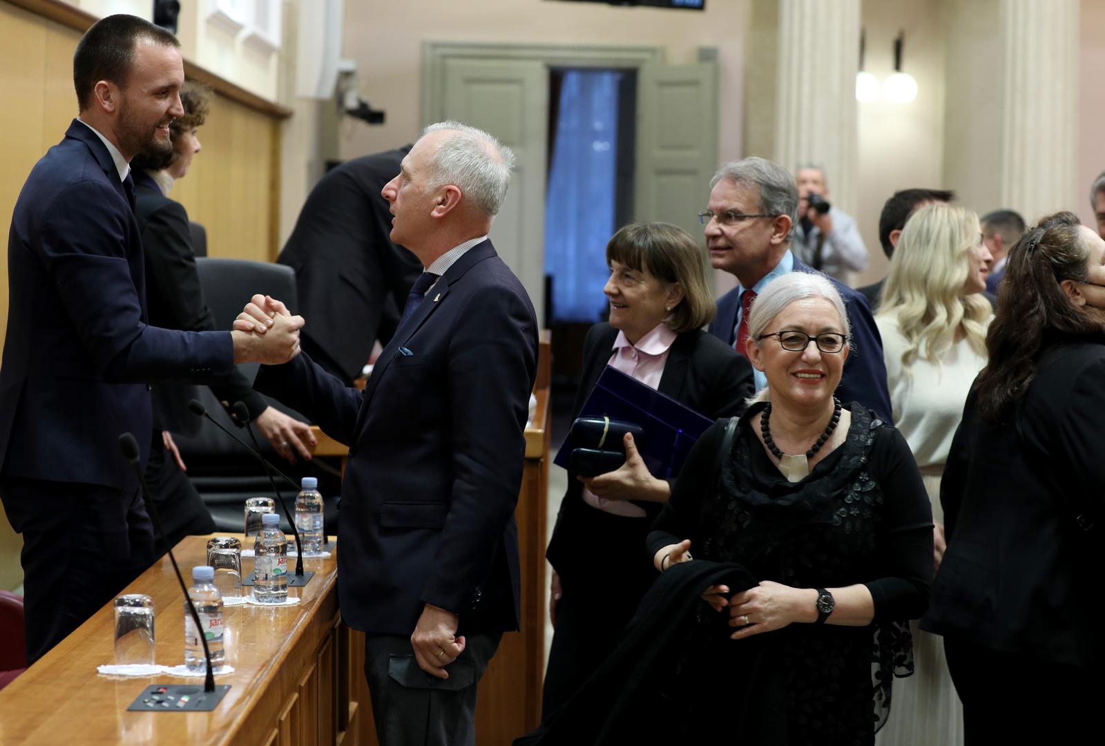 17.03.2023., Zagreb - Nakon aktualnog prijepodneva u Saboru zastupnici glasuju o povjerenju novim ministrima Branku Bacicu i Simi Erlicu Photo: Patrik Macek/PIXSELL