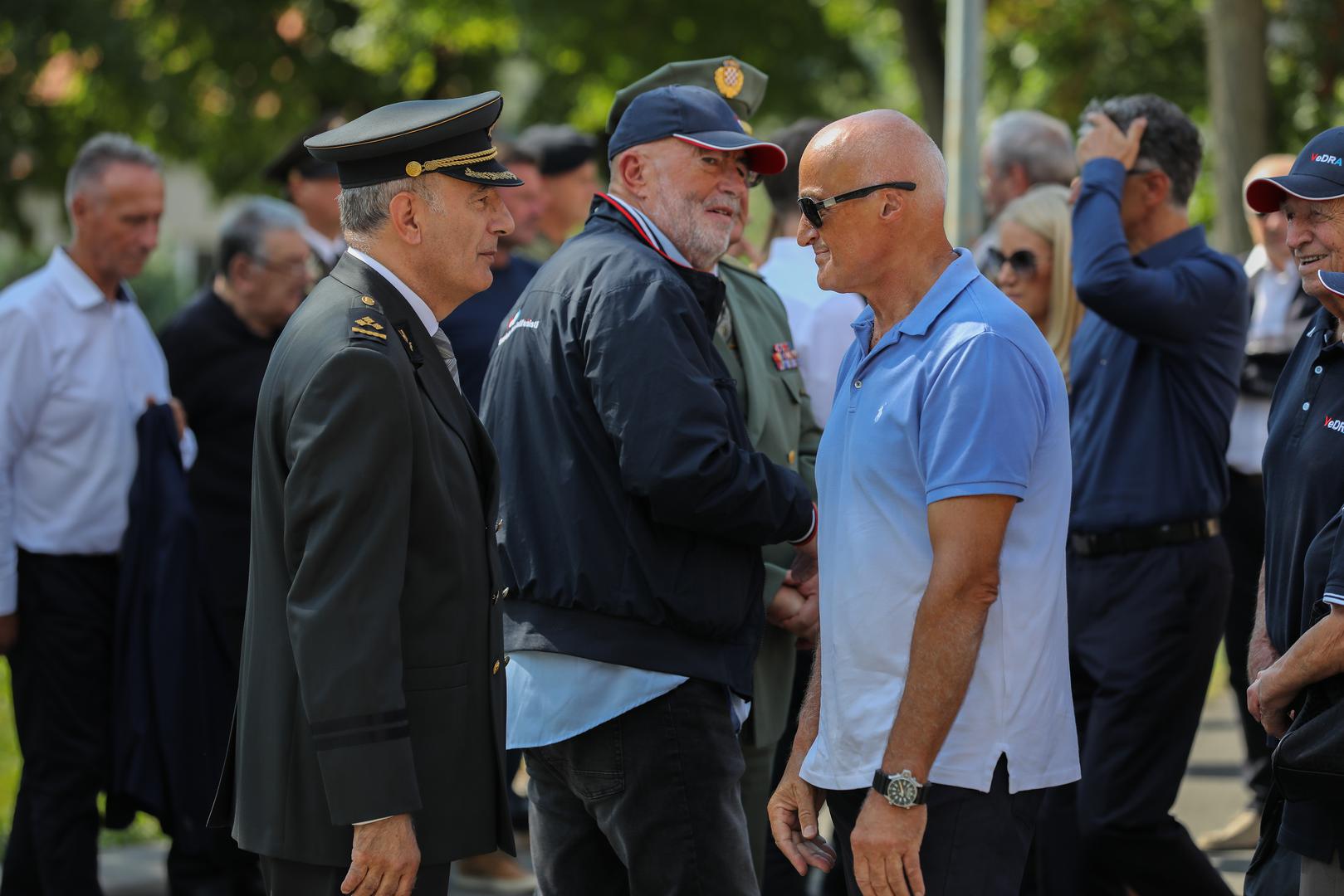 07.09.2023., Zagreb - Posljednji ispracaj generala Antona Tusa na groblju Mirogoj. Brojne osobe iz javnog zivota dosle su se posljednji puta oprostiti od preminulog generala Hrvastke vojske. Pavlde Kalinic, Ivan Selak Photo: Jurica Galoic/PIXSELL