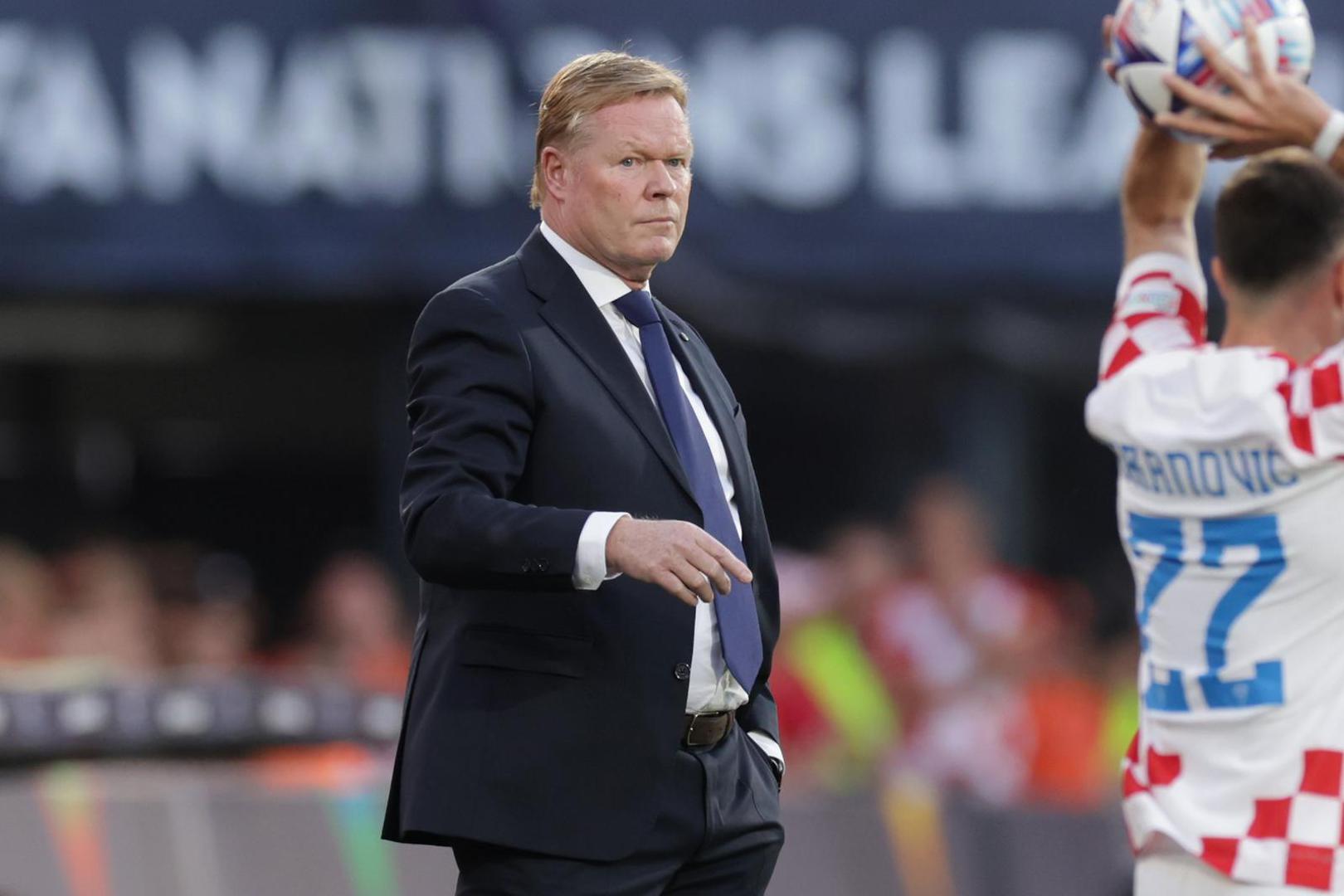 14.06.2023., stadion Feyenoord "De Kuip", Rotterdam, Nizozemska - UEFA Liga Nacija, polufinale, Nizozemska - Hrvatska. izbornik Nizozemske Ronald Koeman Photo: Luka Stanzl/PIXSELL