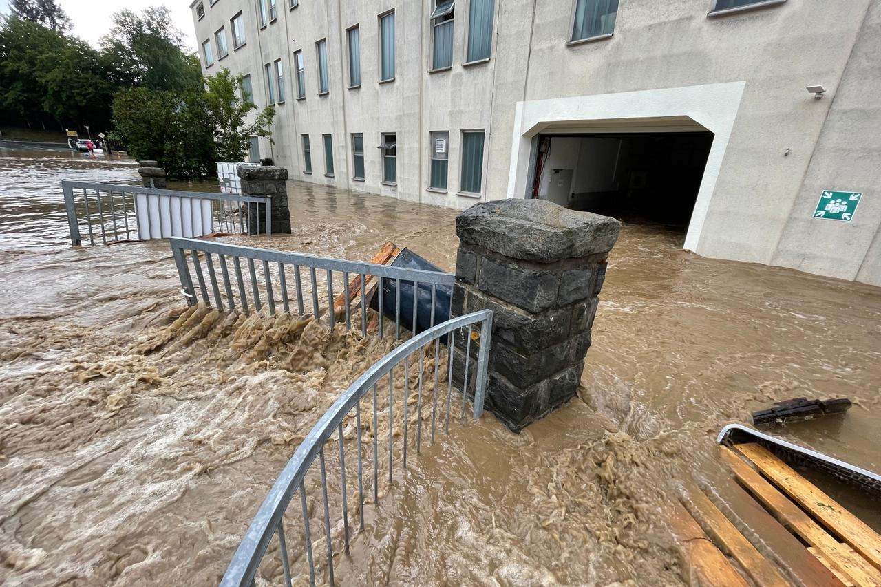 Heavy rain floods Selblitz