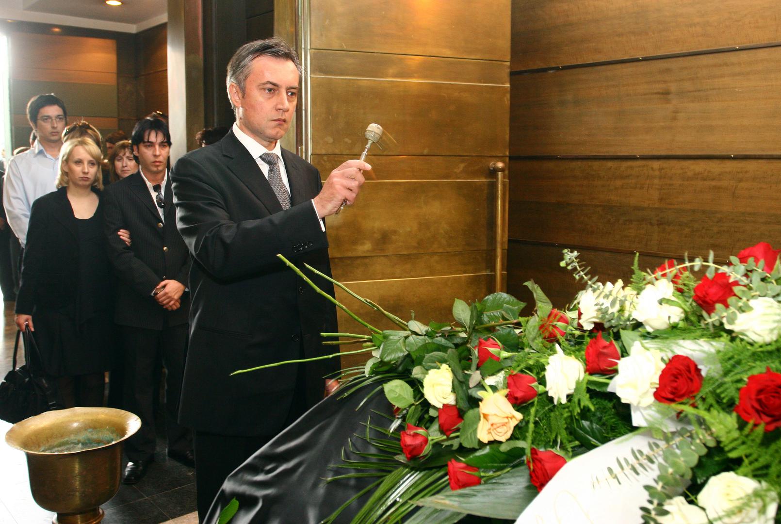 09.05.2007.,Zagreb - Krematorij.Sprovod Djordje Novkovica.Miroslav SkororPhoto: Igor Kralj/PIXSELL