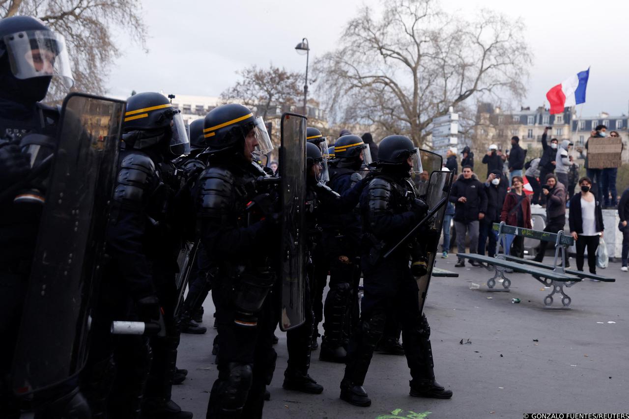 Tenth day of national strike and protest in France against the pension reform