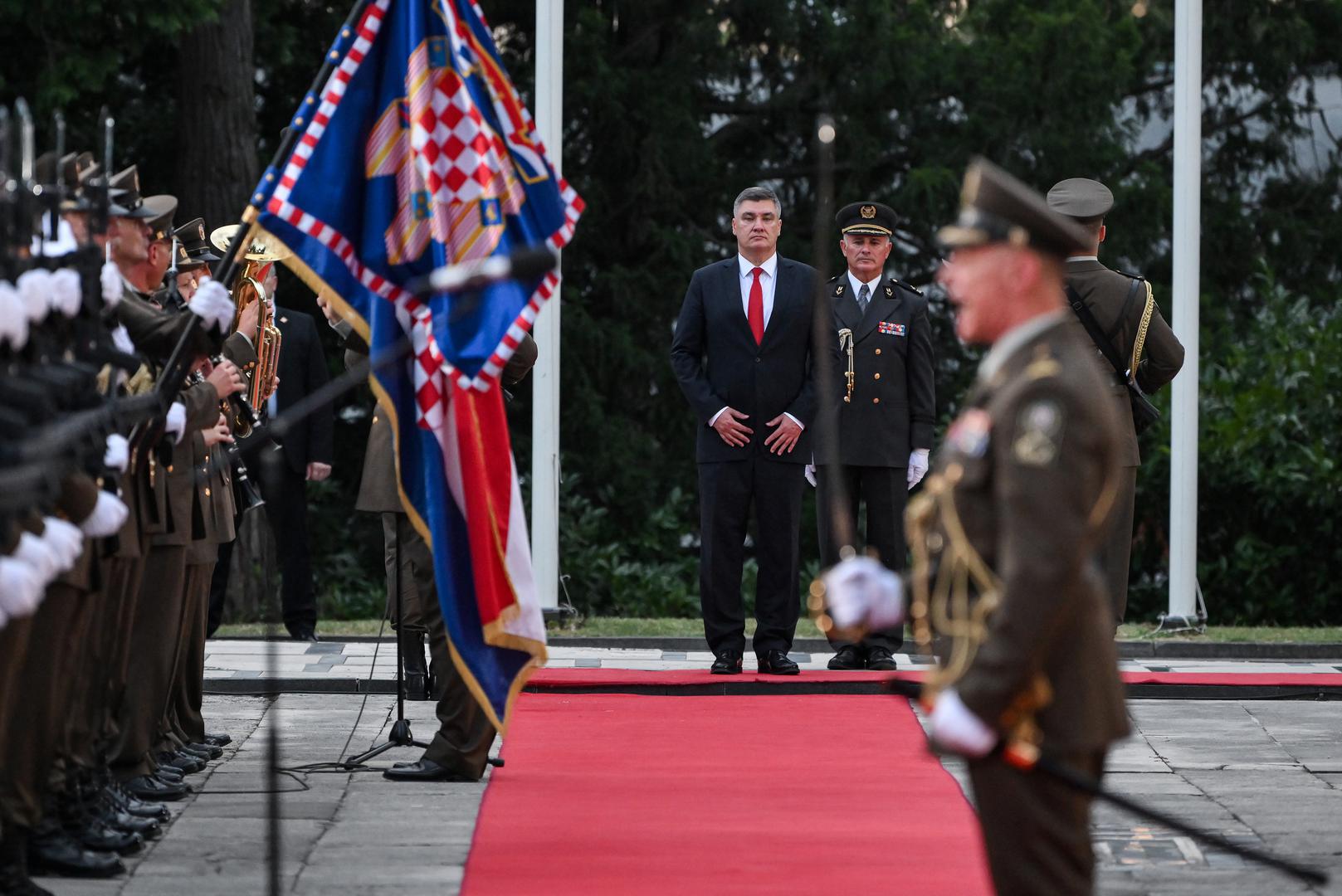 02.08.2024., Zagreb - Predsjednik Republike i vrhovni zapovjednik Oruzanih snaga Republike Hrvatske Zoran Milanovic upriicio je  svecani prijem povodom obiljezavanja Dana pobjede i domovinske zahvalnosti i Dana hrvatskih branitelja te 29. obljetnice VRO Oluja.  Photo: Josip Regovic/PIXSELL