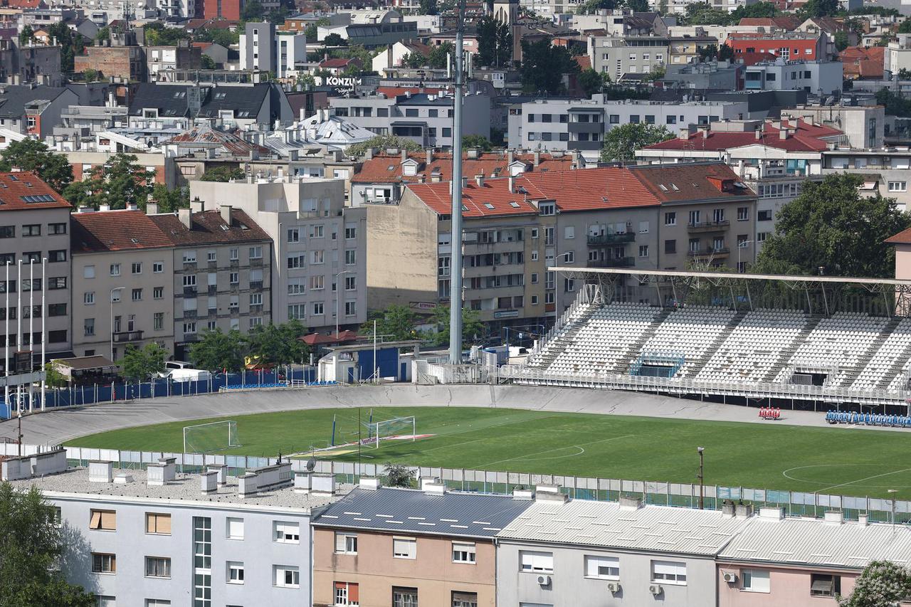 Zagreb: Pogled na stadion u Kranjčevićevoj ulici