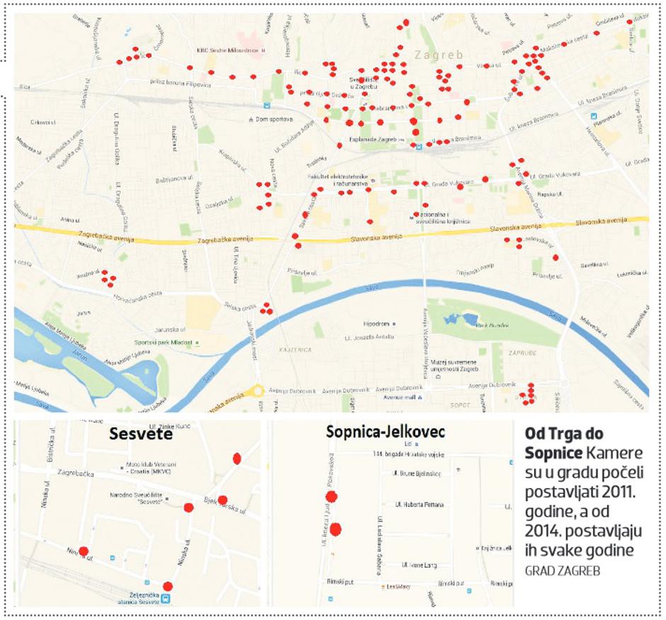 Videonadzor u Zagrebu