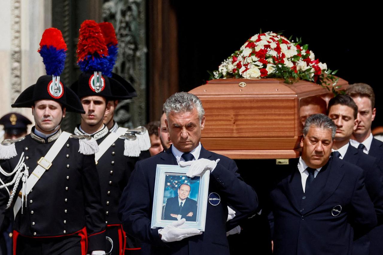 State funeral of former Italian PM Berlusconi at Duomo Cathedral in Milan