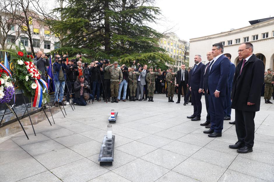 Mostar: Svečanost obilježavanja 30. obljetnice osnivanja HVO uz prisutstvo Milanovića