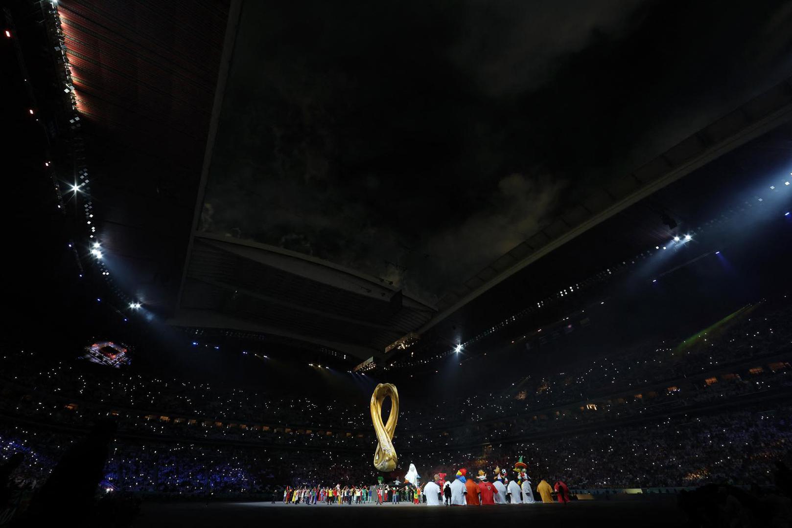 Soccer Football - FIFA World Cup Qatar 2022 - Group A - Qatar v Ecuador - Al Bayt Stadium, Al Khor, Qatar - November 20, 2022  General view during the opening ceremony REUTERS/Matthew Childs Photo: Matthew Childs/REUTERS