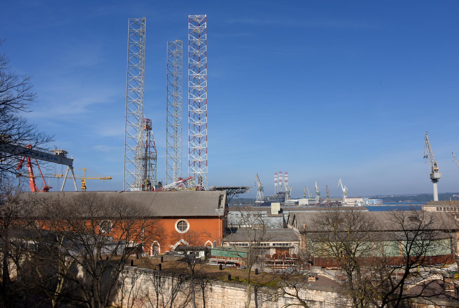 15.02.2024., Pula: U petak je u Pazinu novi pokusaj prodaje pulskog brodogradilista Uljanik. 200-tinjak preostalih radnika nada se kraju agoniji i isplati zaostalih placa. Photo: Sasa Miljevic / PIXSELL/PIXSELL