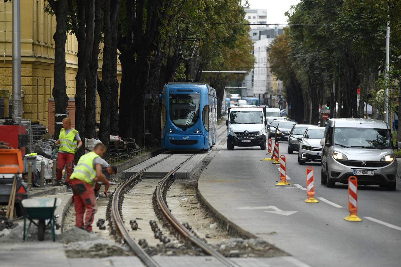 Zagreb: Stvaraju se gužve zbog radova na rekonstrukciji tramvajske pruge u Ilici