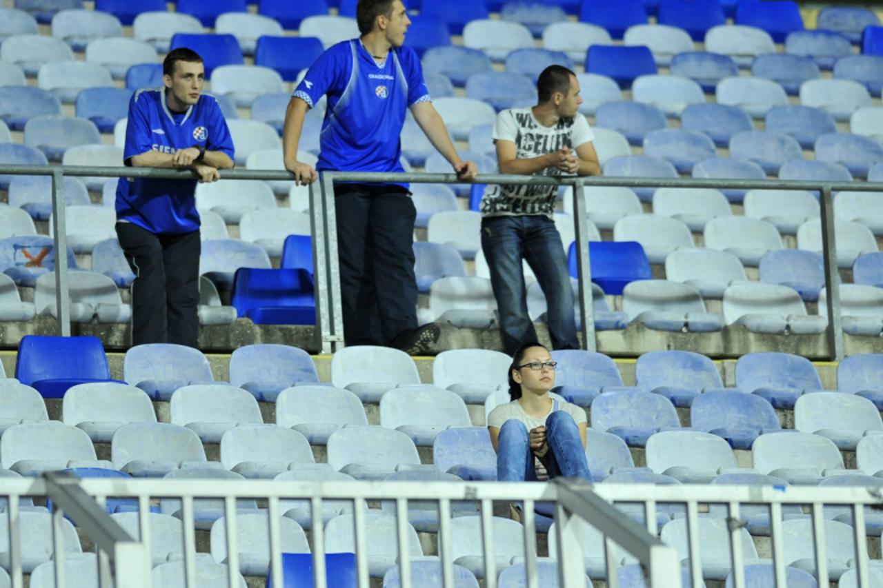 '26.08.2010., Stadion Maksimir, Zagreb - Druga kvalifikacijska utakmica za ulazak u UEFA Europsku ligu, Dinamo - Gyor. Navijaci. Photo: Antonio Bronic/PIXSELL'