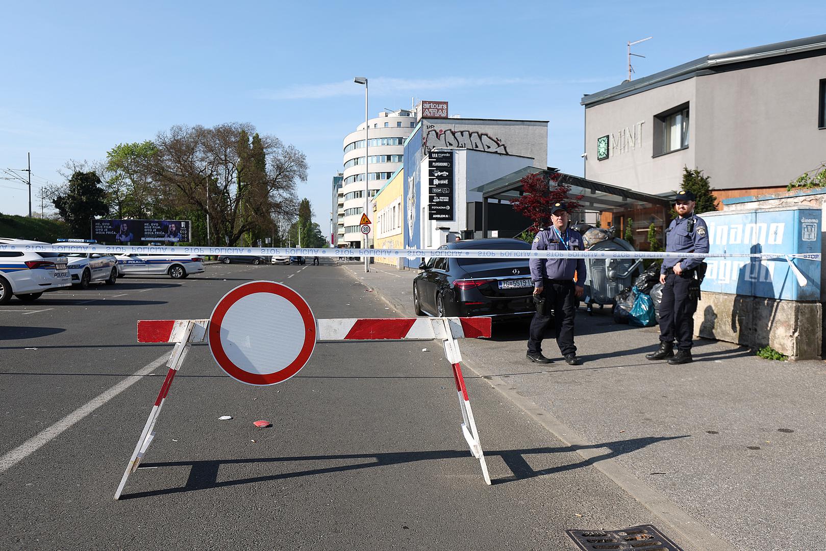 22.04.2023., Zagreb - Nocas oko 4.45 sati na Tresnjevci, Ulica Florijana Andraseca, u nocnom klubu Ritz club, nakon fizickog sukoba vise osoba iz vatrenog oruzja sa vise hitaca ubijen je 41-godisnjak. Muskarac koji se dovodi u svezu s ovim kaznenim djelom je uhicen i pod nadzorom policije. U tijeku je ocevid i kriminalisticko istrazivanje. Photo: Goran Stanzl/PIXSELL