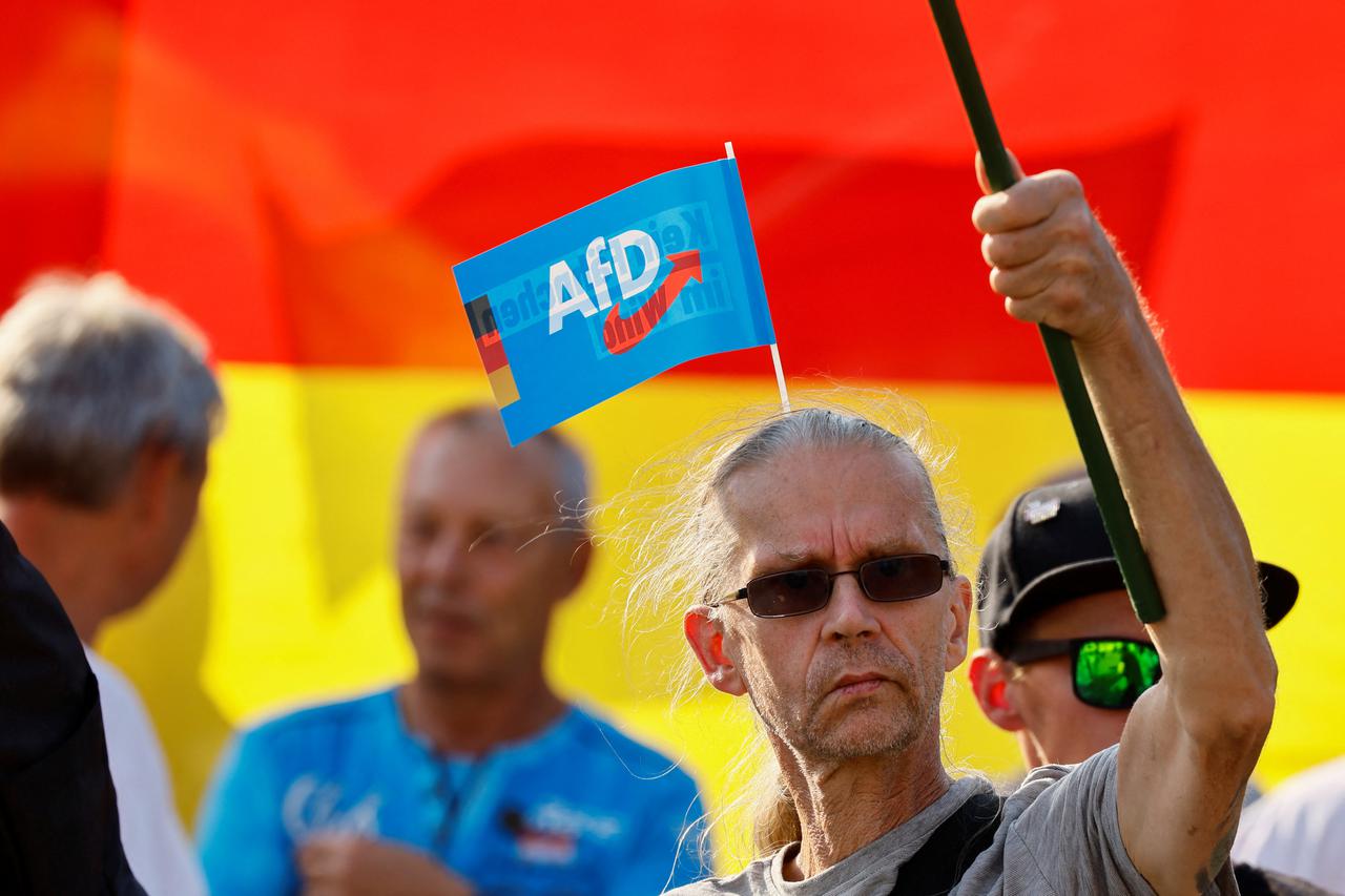 Election campaign rally of Germany's AfD party ahead of Thuringia state elections, in Erfurt